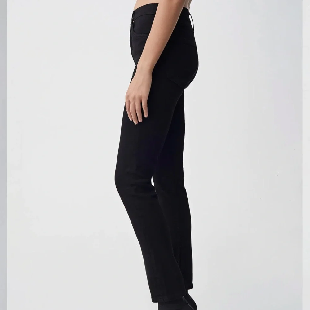 RE/DONE Ultra Stretch High Rise Ankle Crop Jeans - Picture 2 of 7